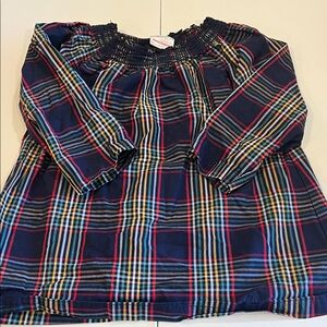 Hanna Andersson - 10, Plaid Smocked, Long Sleeve‎ Top